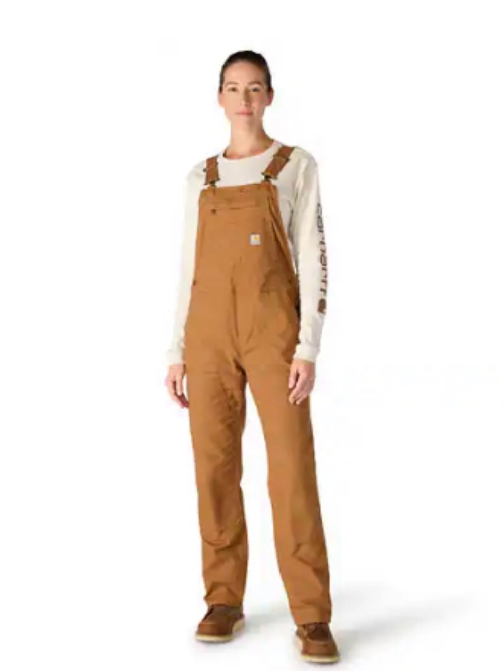 Carhartt Loose Fit Bib Overall Brown Waist M tall (8-10)
